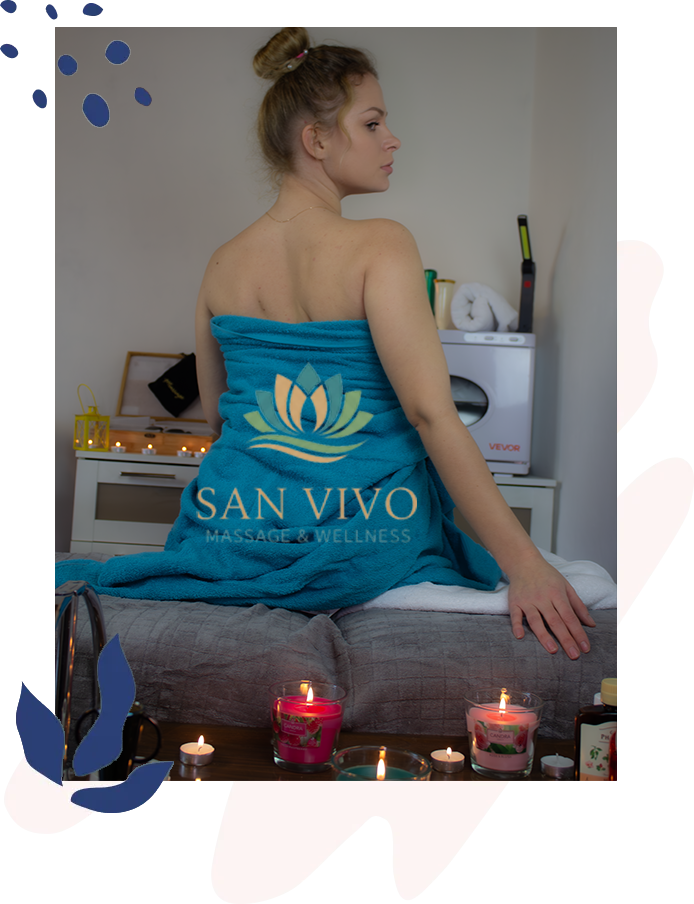 Anwendung von heißen Kompressen zur Muskelentspannung bei San Vivo